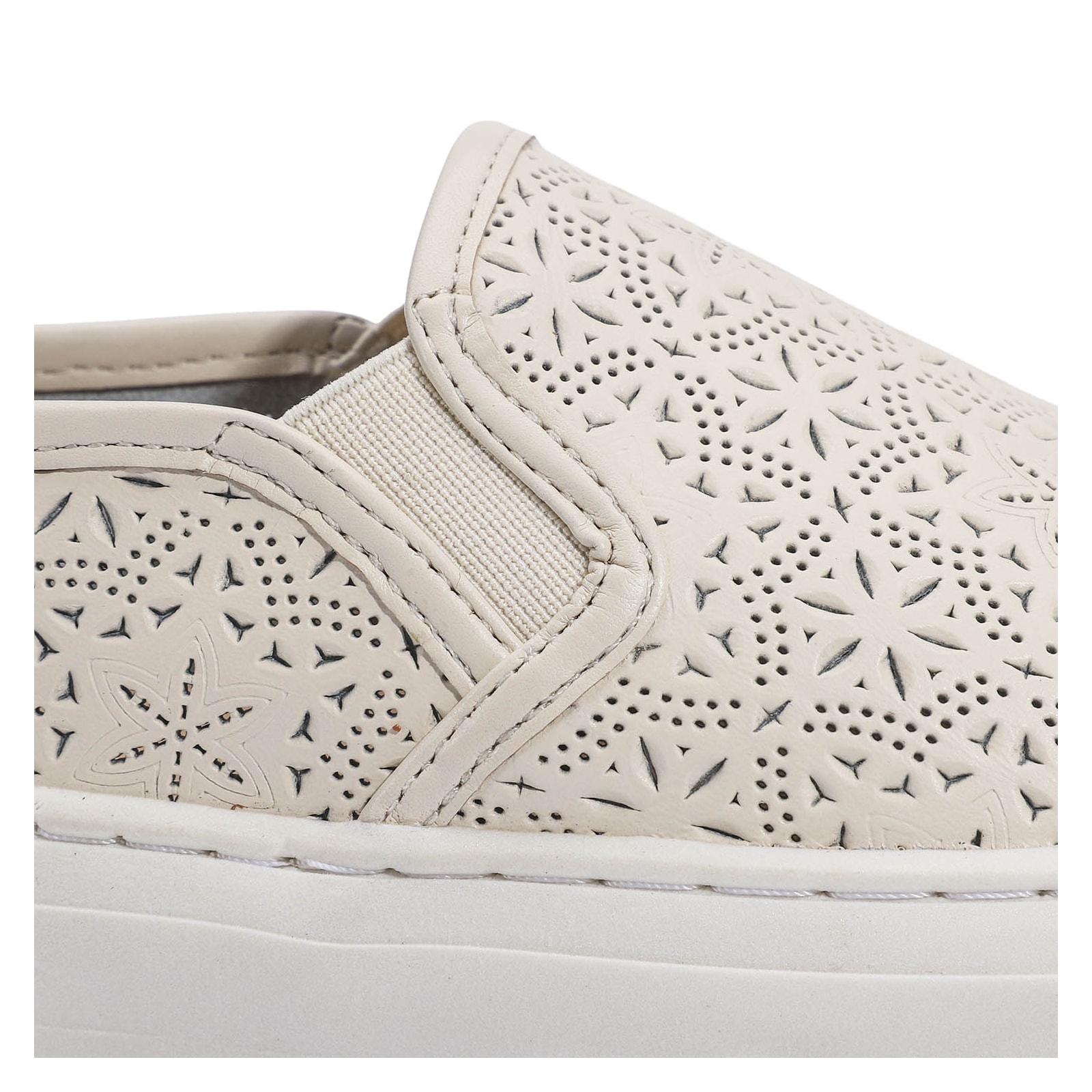 Slip On Couro Off White