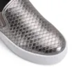 Slip On Couro Python Escamado Prata Velho - imagem 7