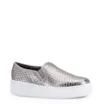 Slip On Couro Python Escamado Prata Velho - imagem 1