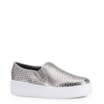 Slip On Couro Python Escamado Prata Velho - imagem 1