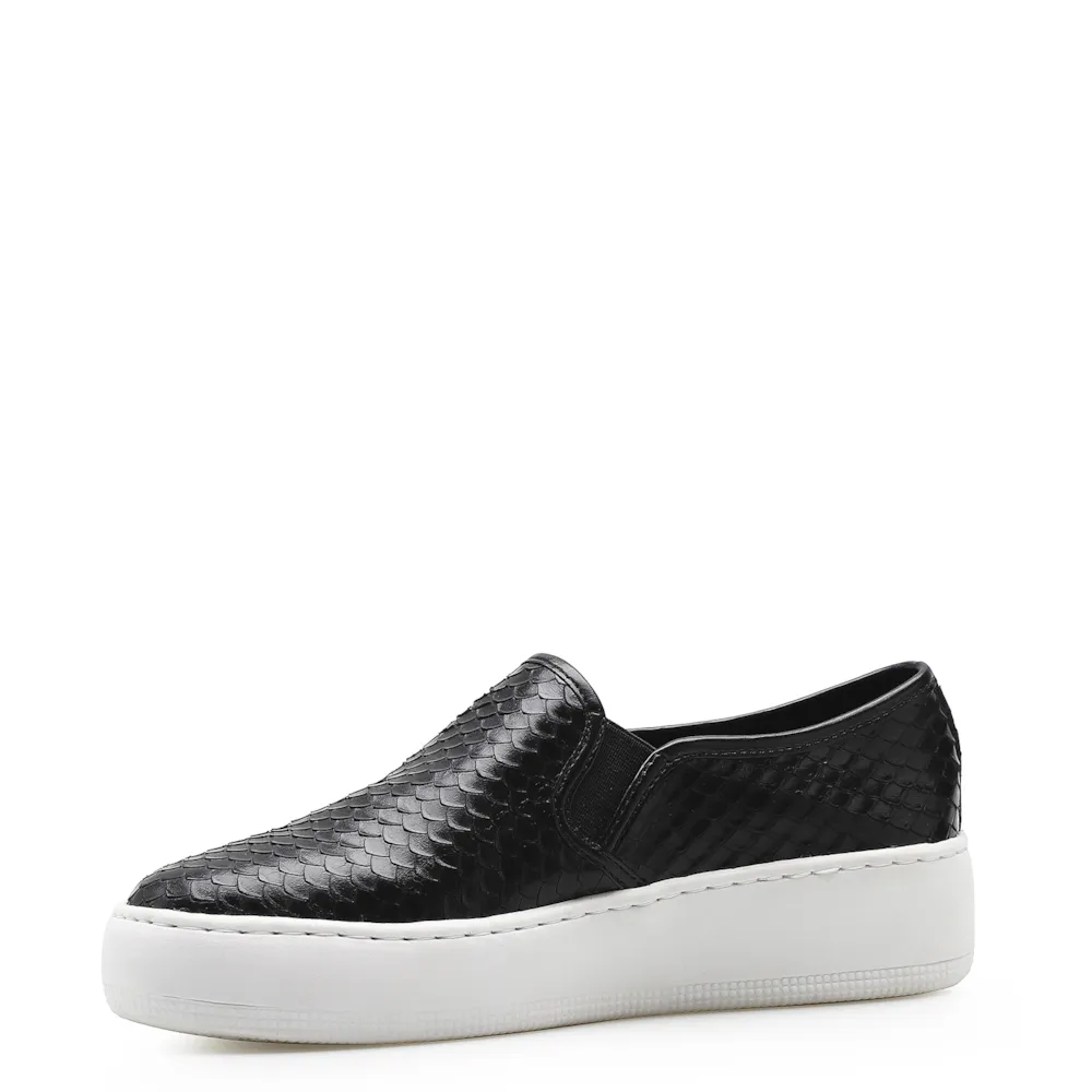 Slip On Couro Python Escamado Preto - imagem 4