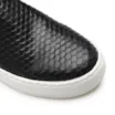 Slip On Couro Python Escamado Preto - imagem 6