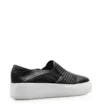 Slip On Couro Python Escamado Preto - imagem 3