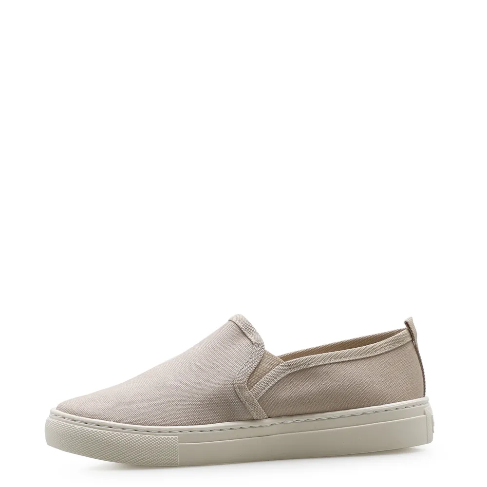 Slip On Feminino Lona Bege - imagem 4