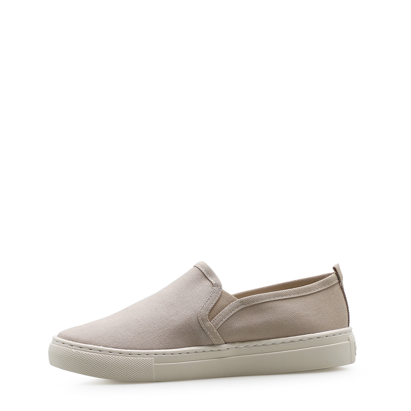 Slip On Feminino Lona Bege