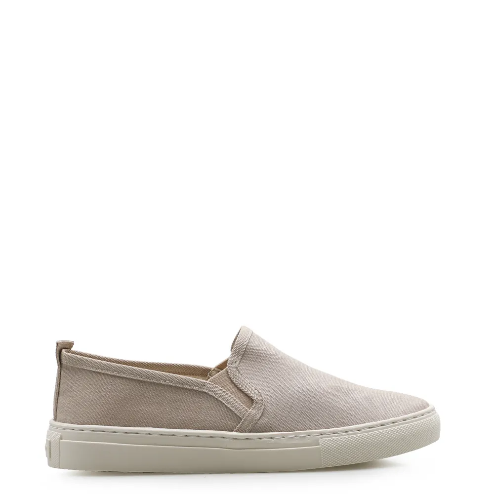 Slip On Feminino Lona Bege - imagem 2