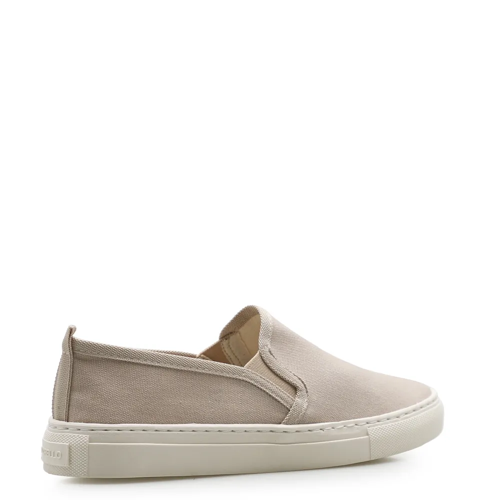 Slip On Feminino Lona Bege - imagem 3