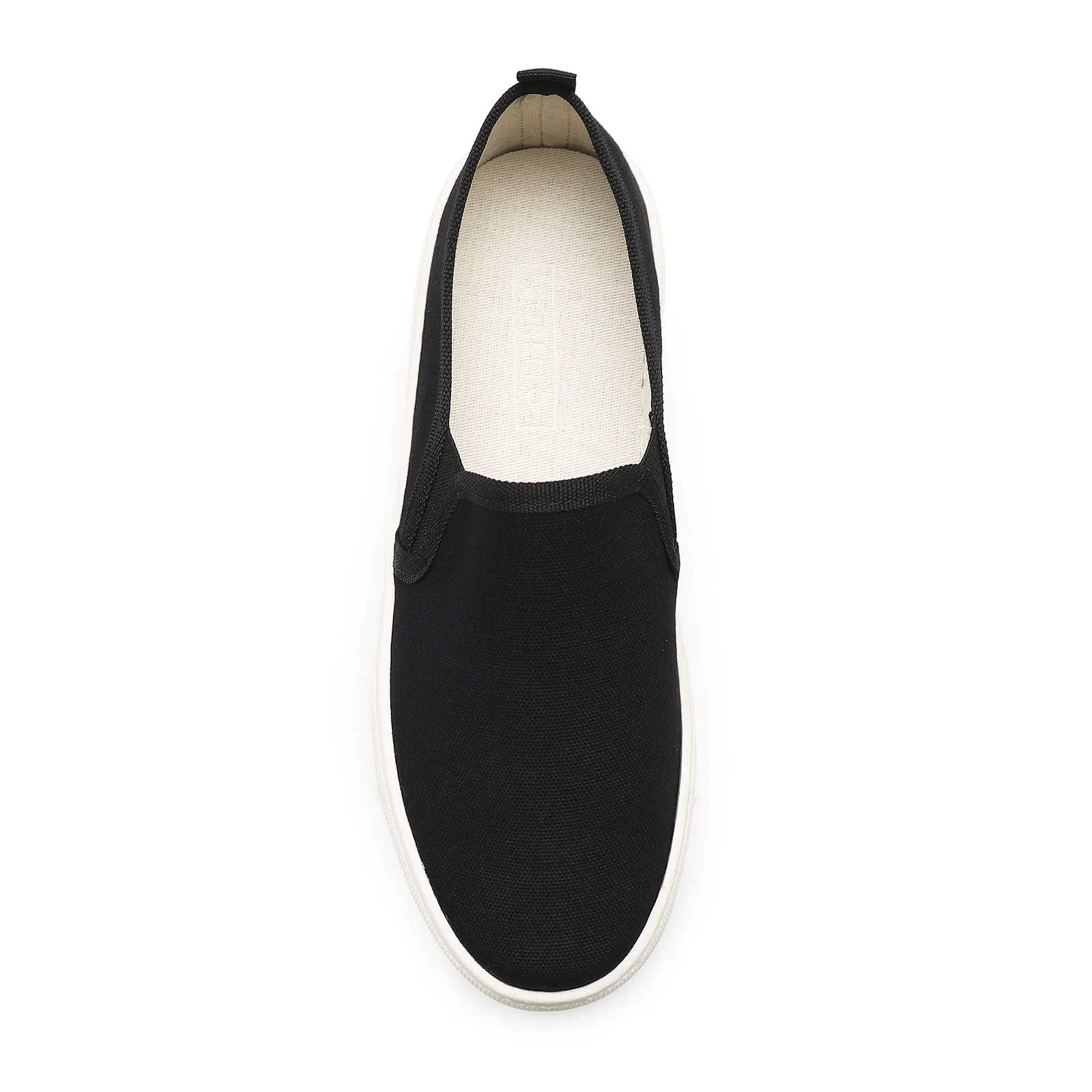 Slip On Feminino Lona Preto