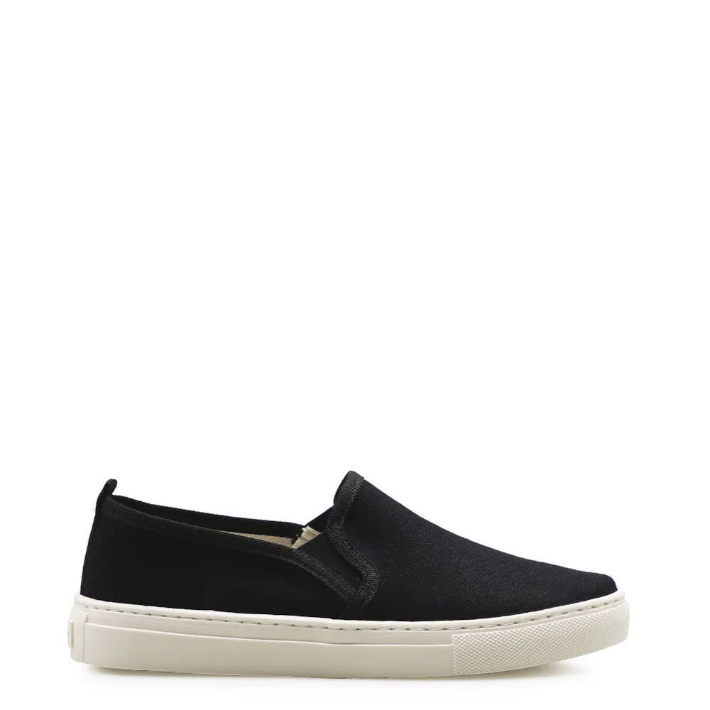 Slip On Feminino Lona Preto - imagem 2