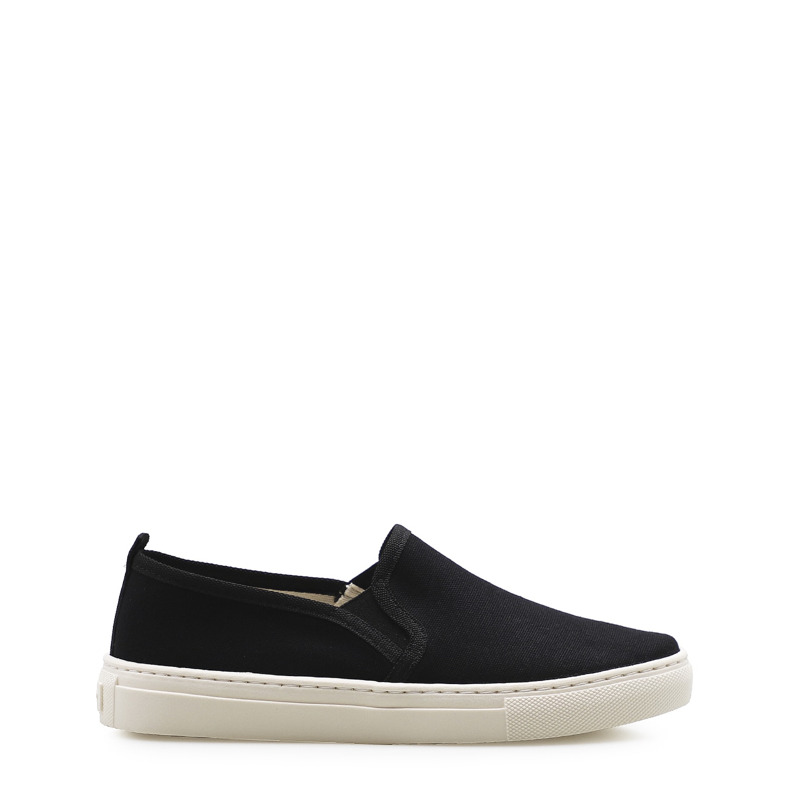 Slip On Feminino Lona Preto