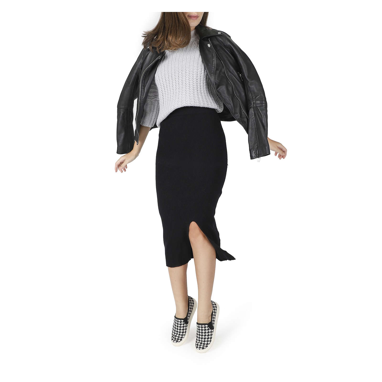 Slip On Feminino Tecido Tweed