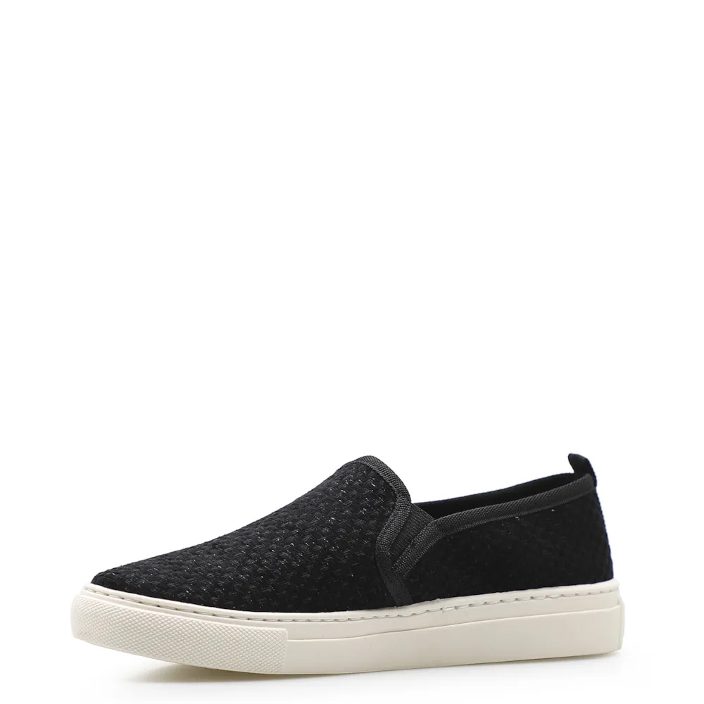 Slip On Feminino Tweed Preto - imagem 4