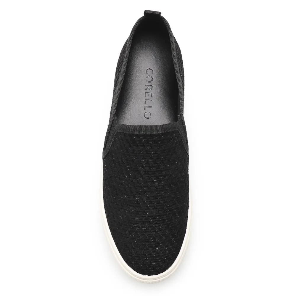 Slip On Feminino Tweed Preto - imagem 5