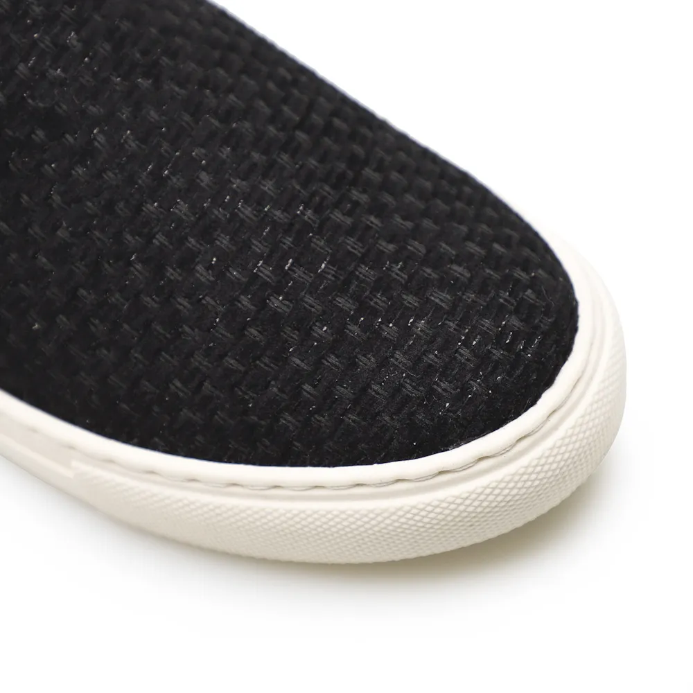 Slip On Feminino Tweed Preto - imagem 6