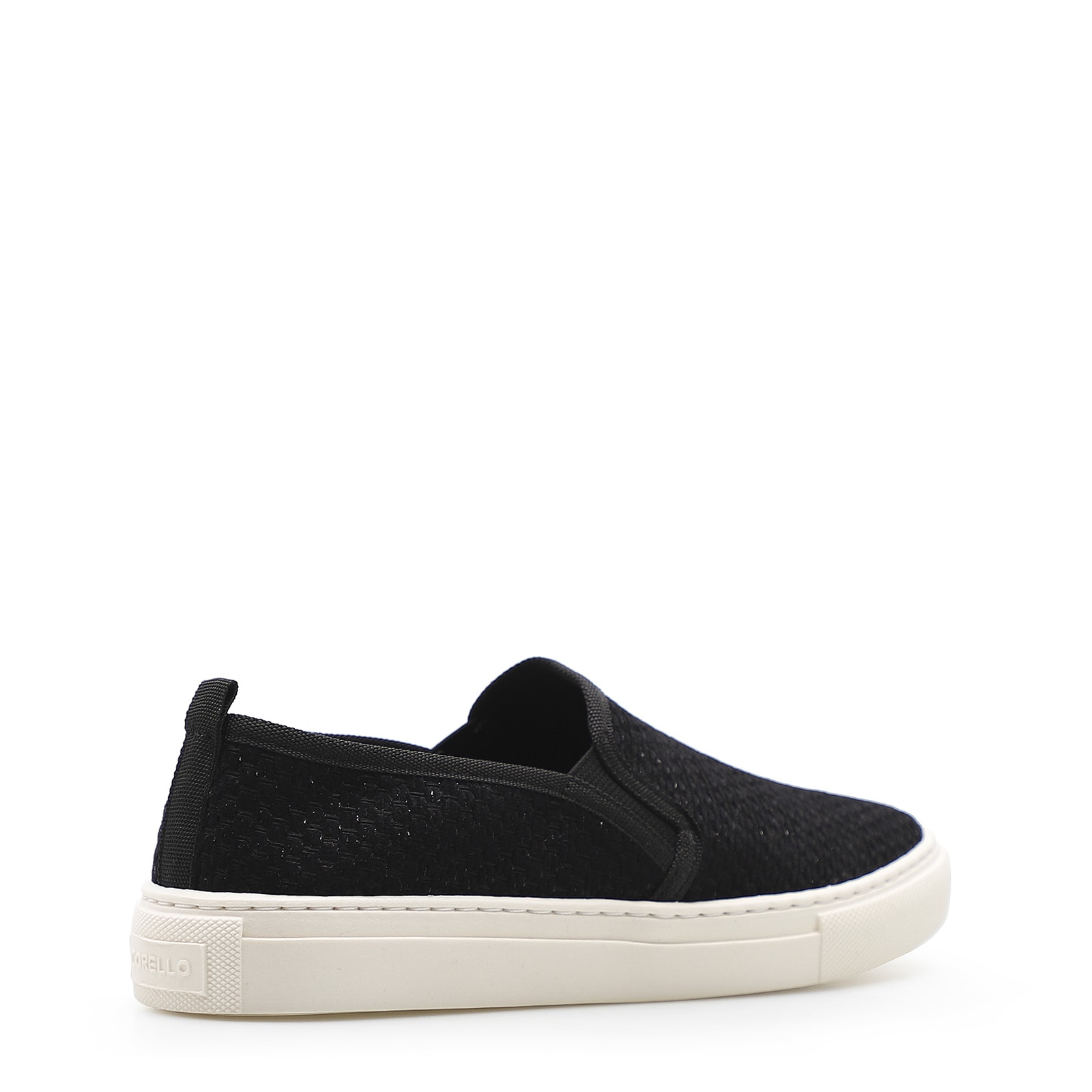 Slip On Feminino Tweed Preto