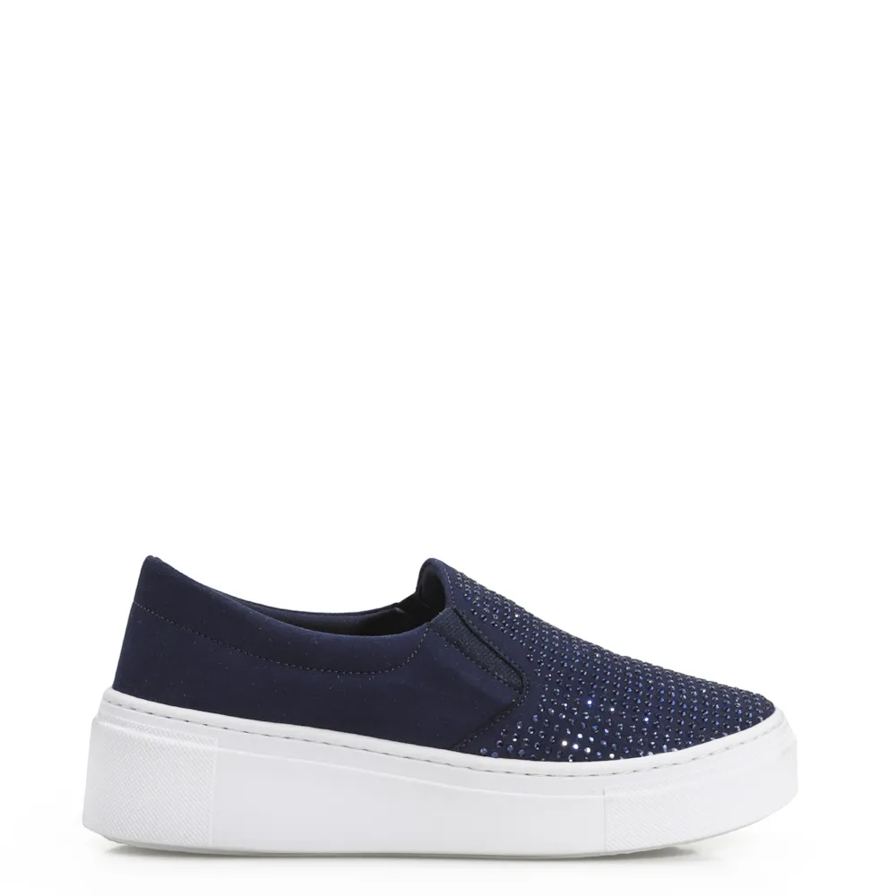 Slip On Hotfix Camurça Azul - imagem 3