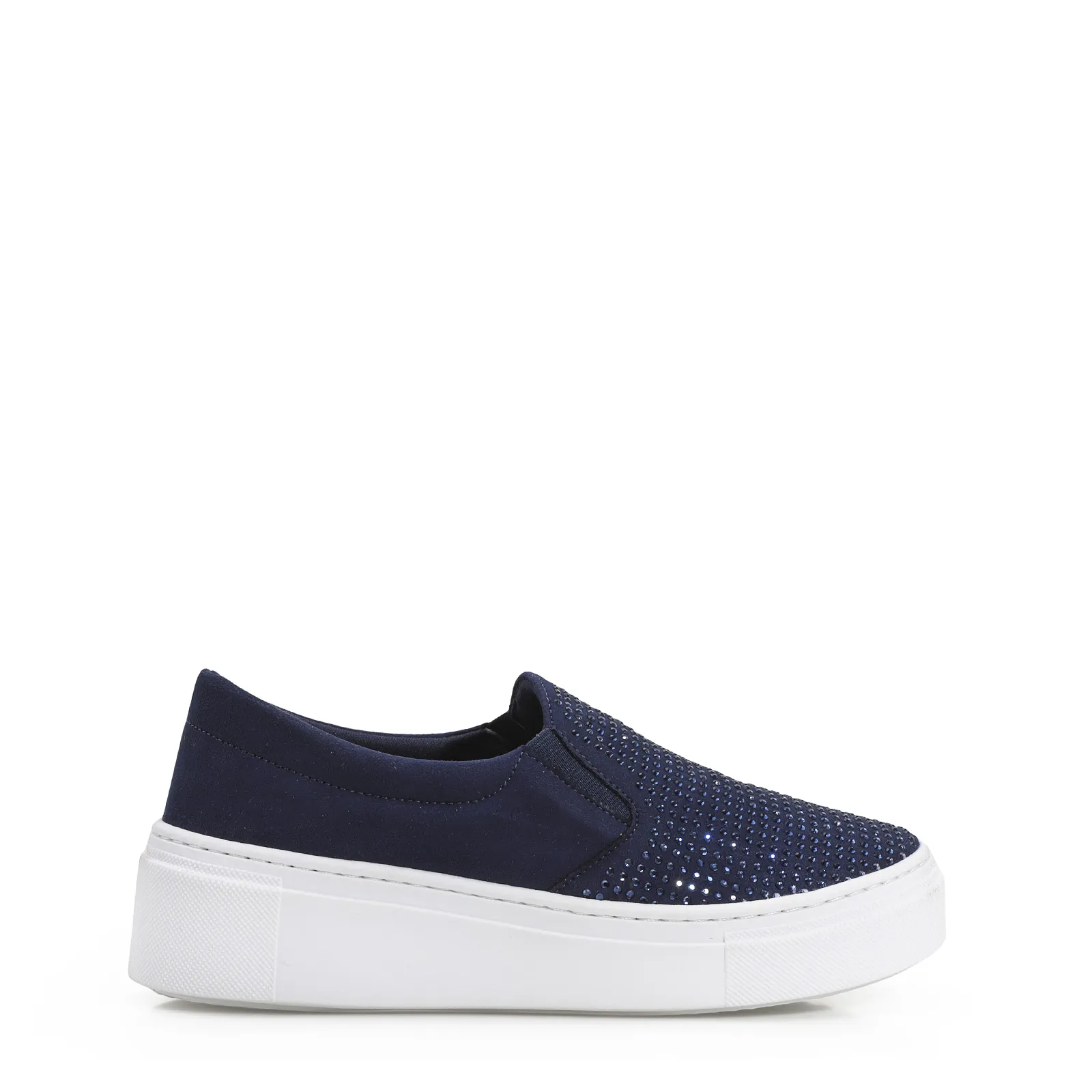 Slip On Hotfix Camurça Azul