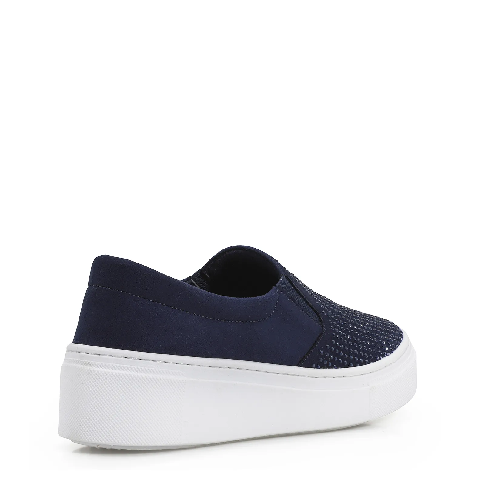 Slip On Hotfix Camurça Azul