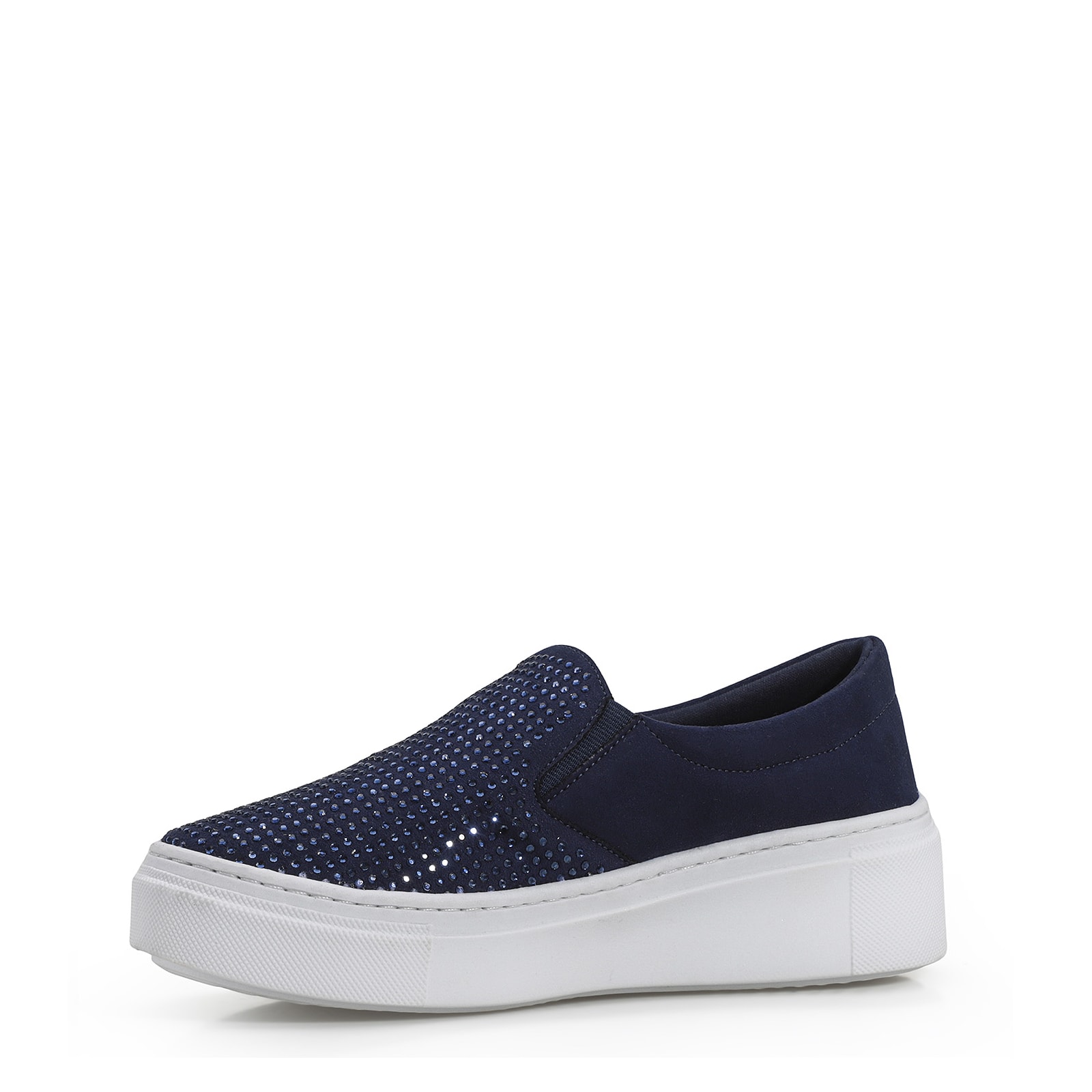 Slip On Hotfix Camurça Azul