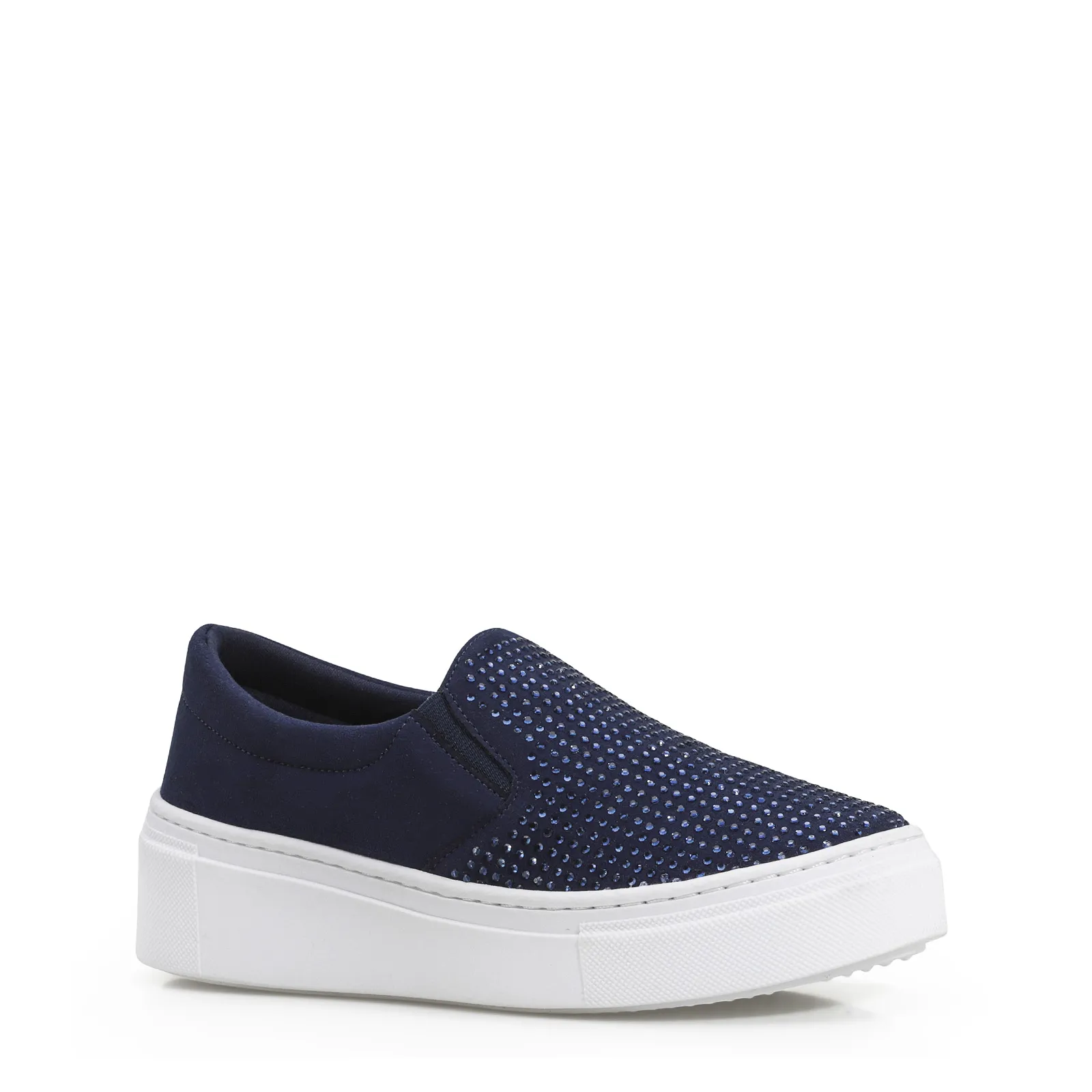 Slip On Hotfix Camurça Azul