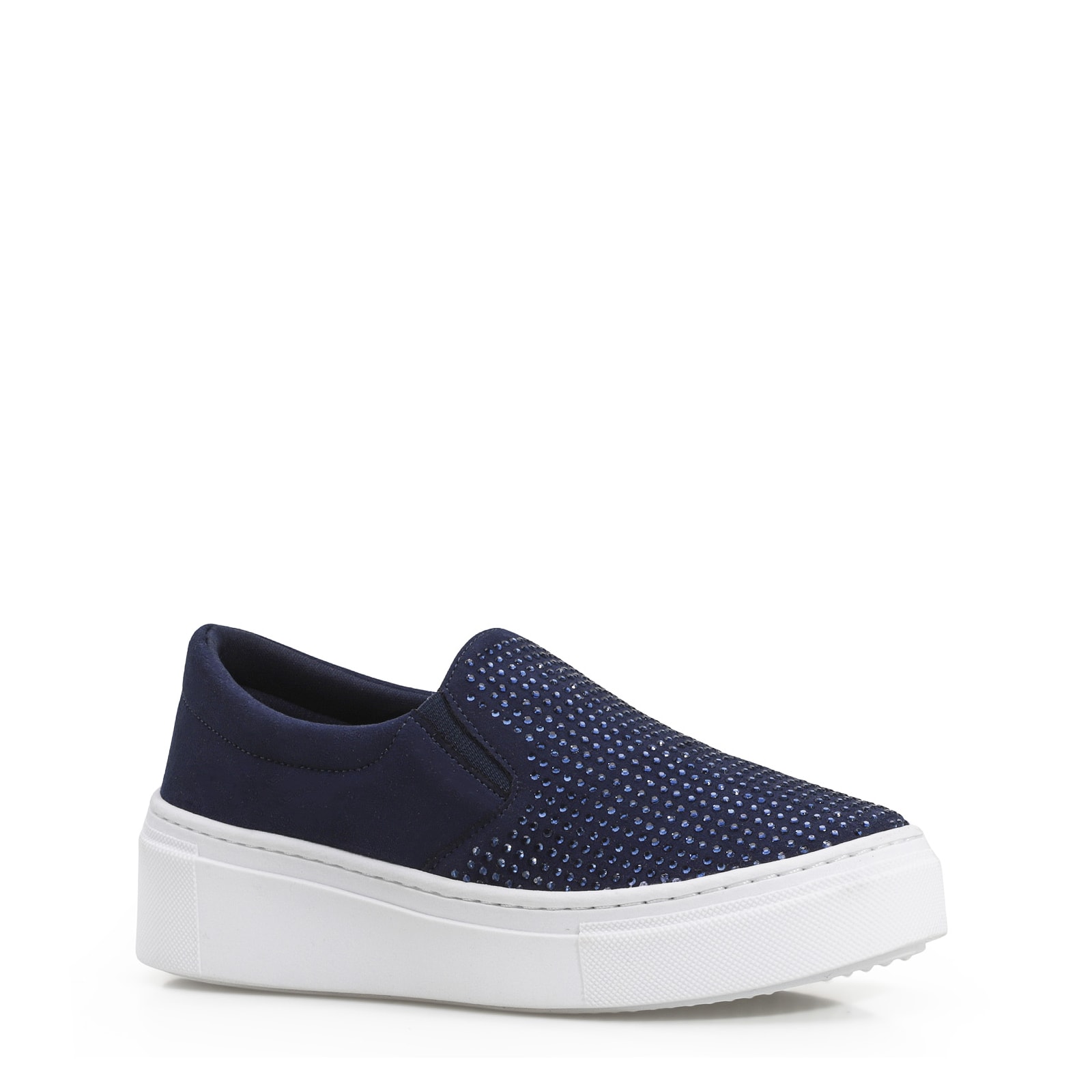 Slip On Hotfix Camurça Azul