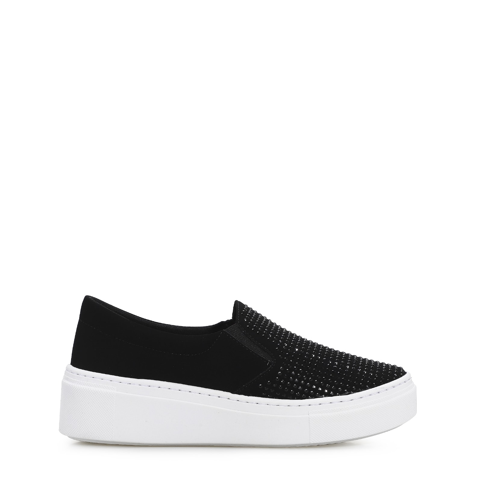 Slip On Hotfix Nobuck Preto