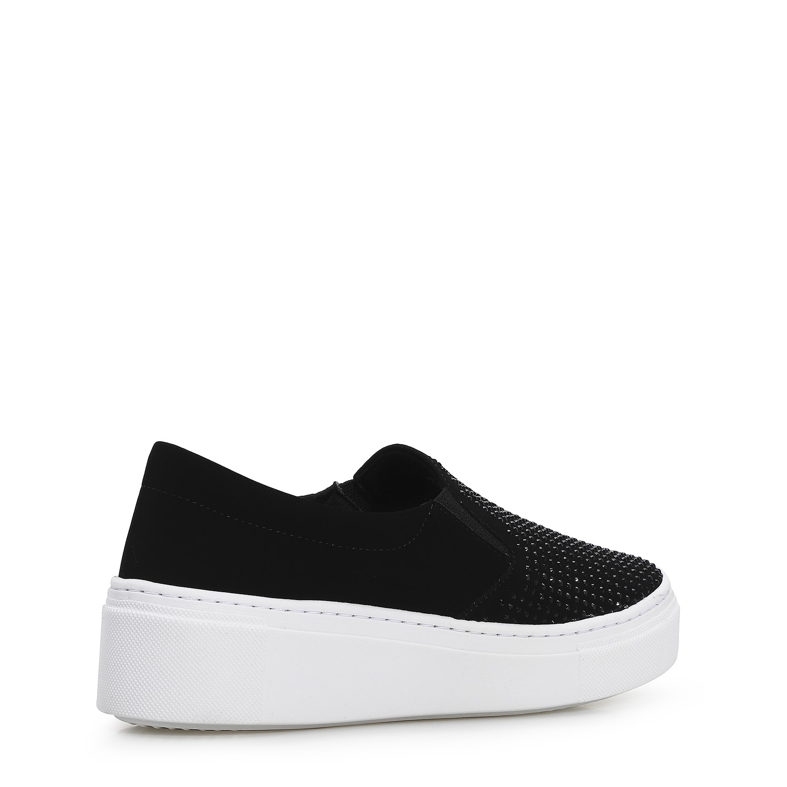 Slip On Hotfix Nobuck Preto