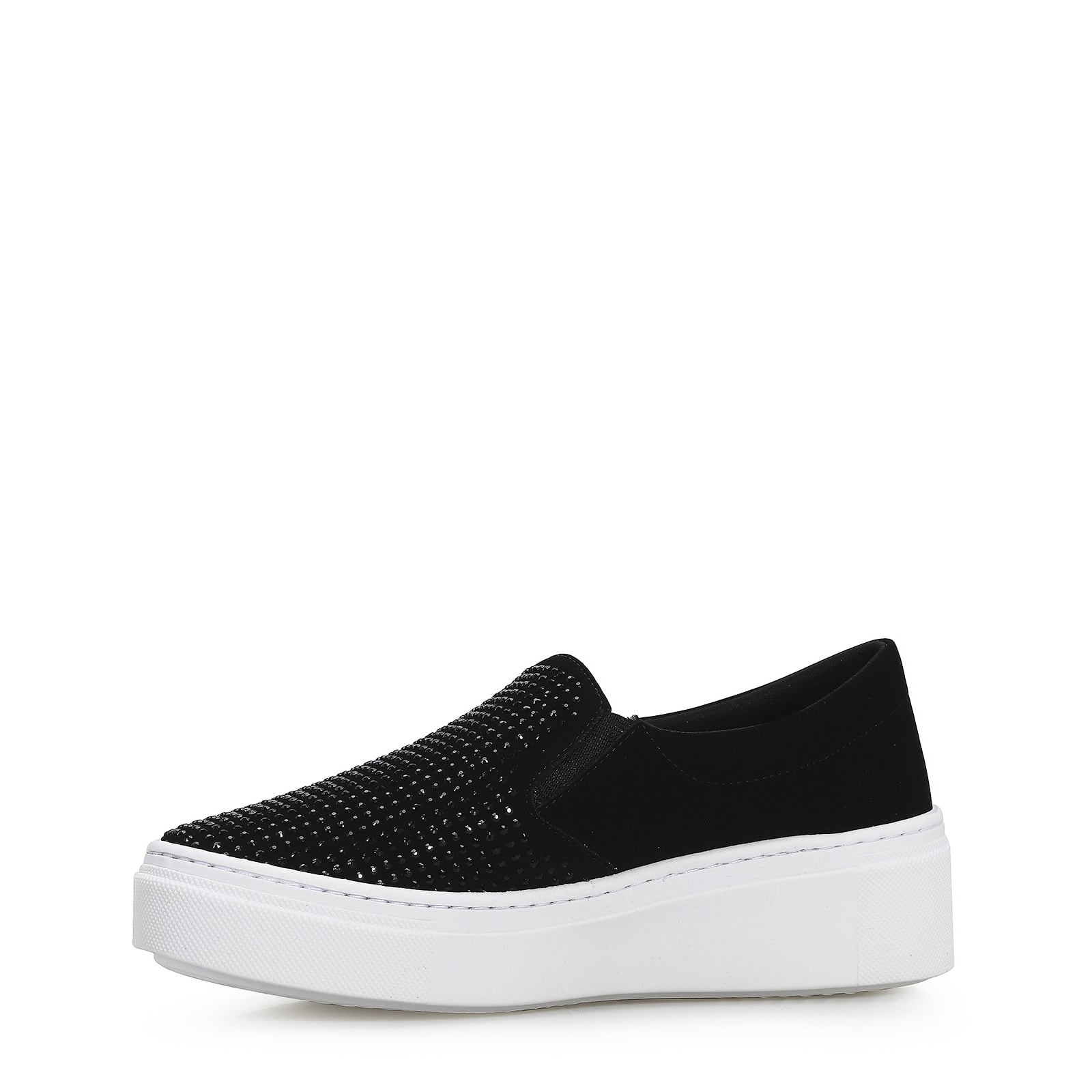 Slip On Hotfix Nobuck Preto