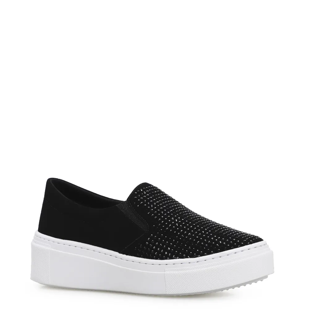 Slip On Hotfix Nobuck Preto