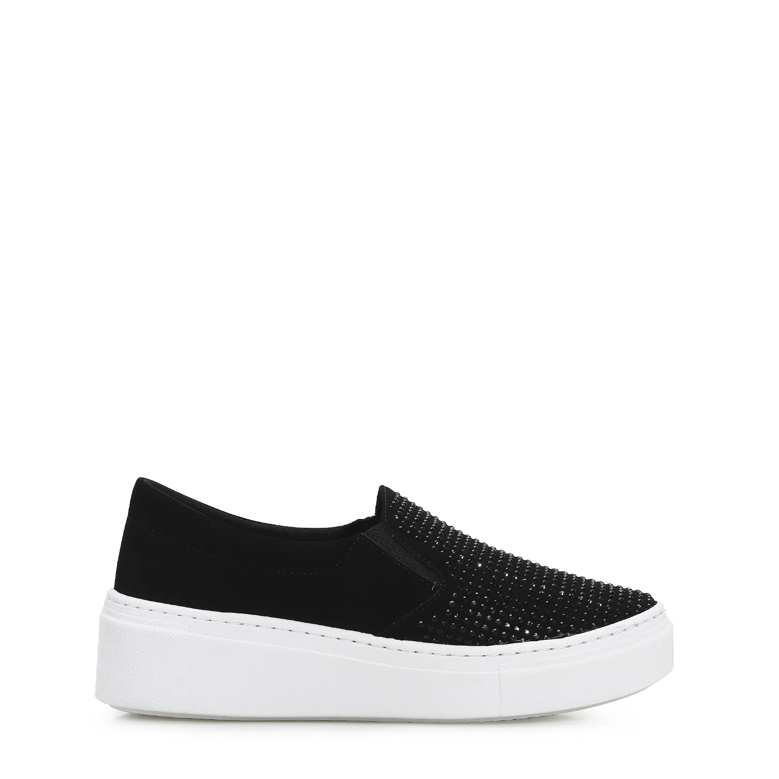 Slip On Hotfix Nobuck Preto