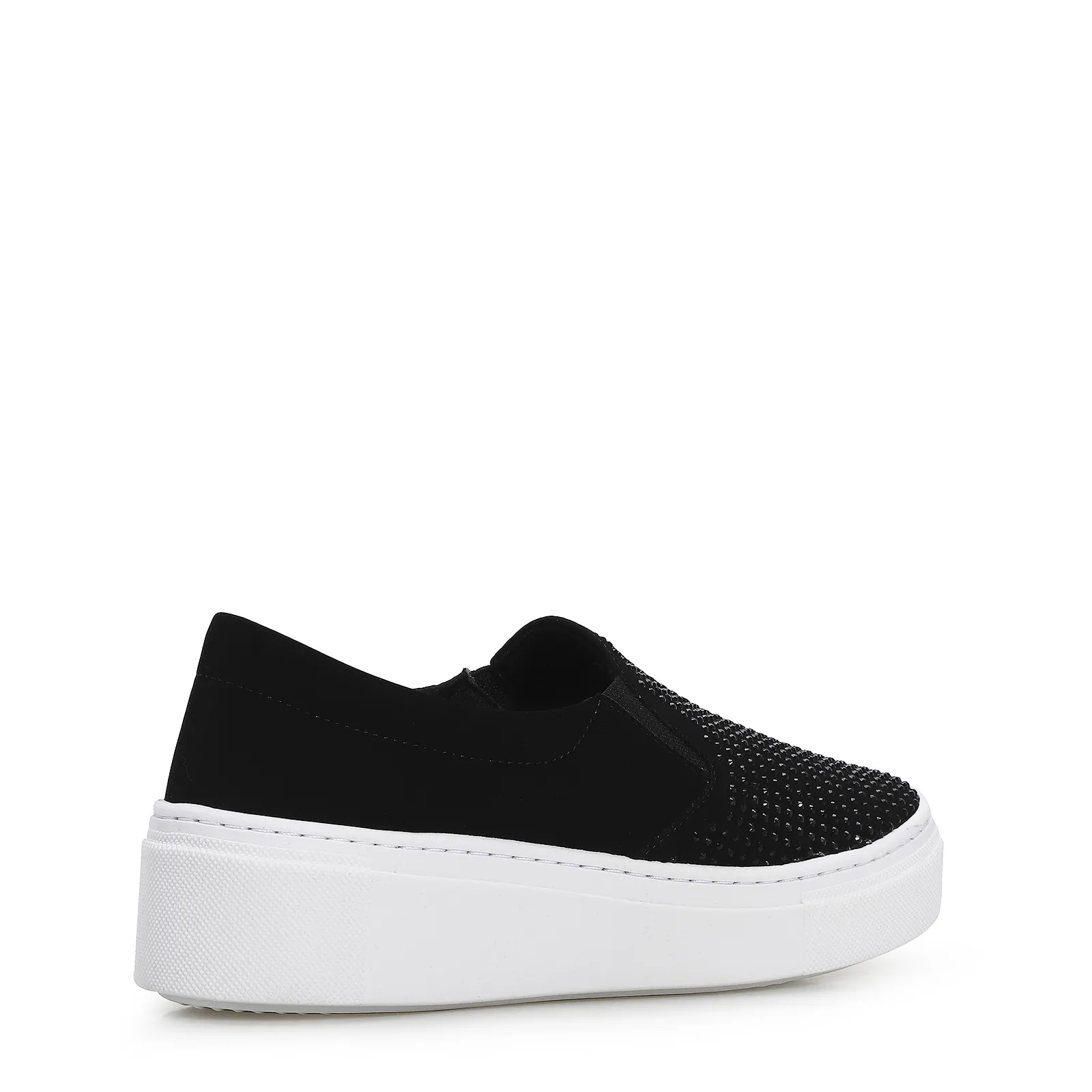 Slip On Hotfix Nobuck Preto