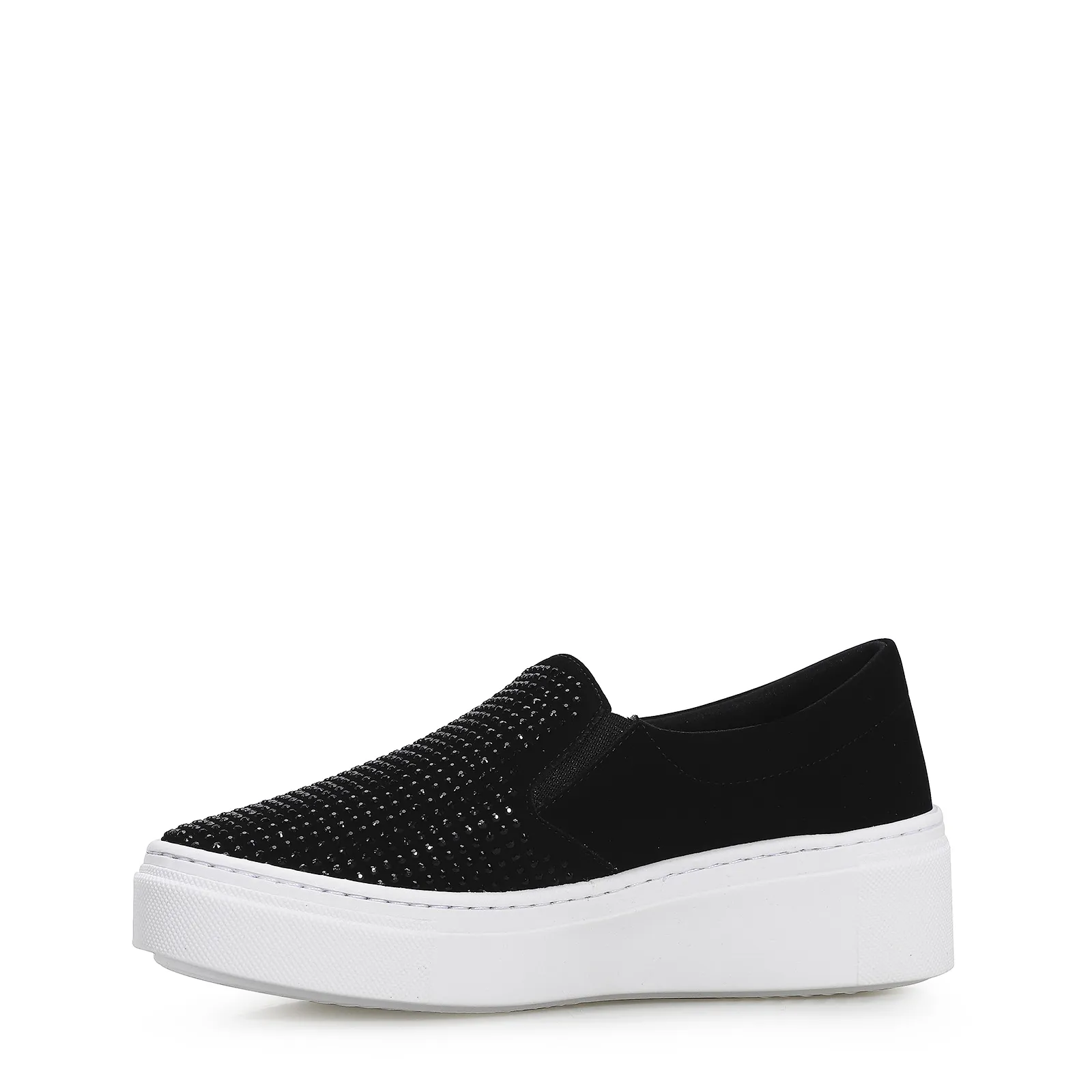 Slip On Hotfix Nobuck Preto