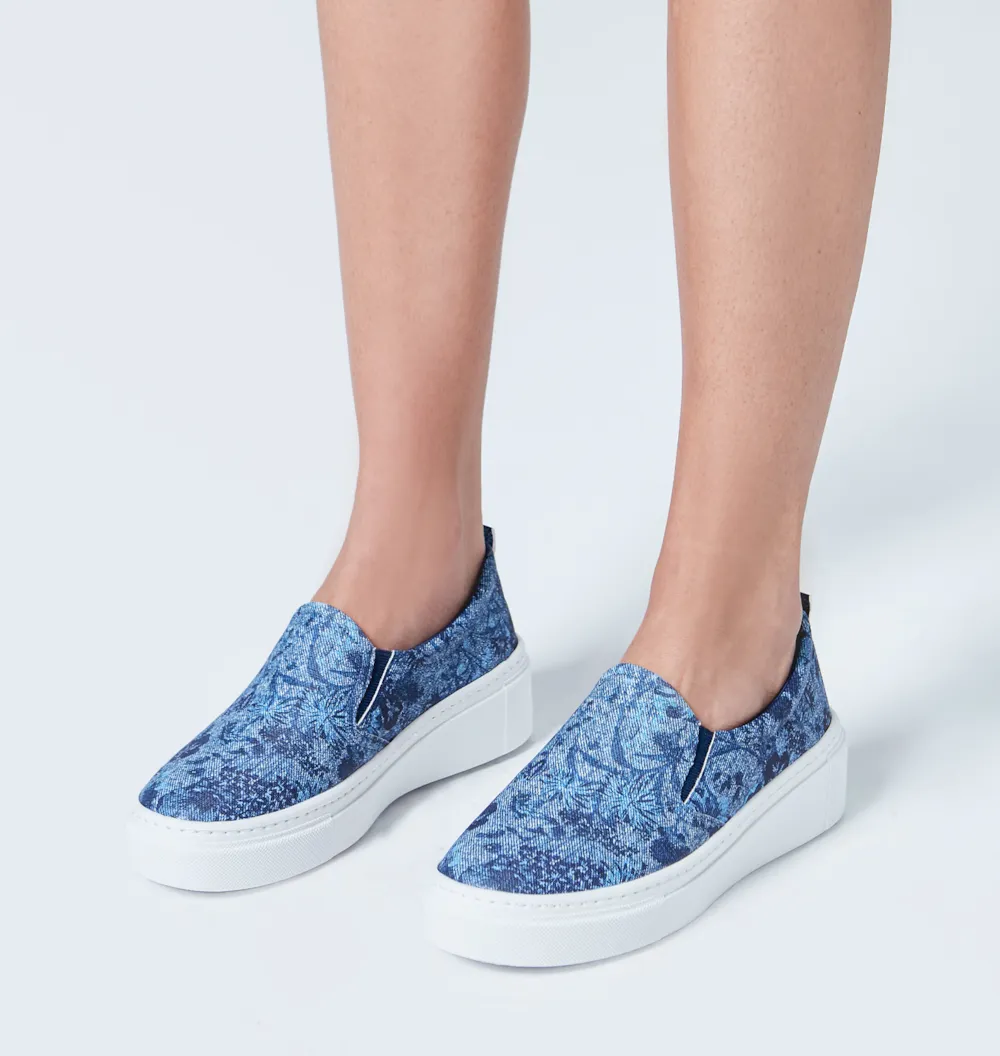 Slip On Jeans Floral - imagem 2