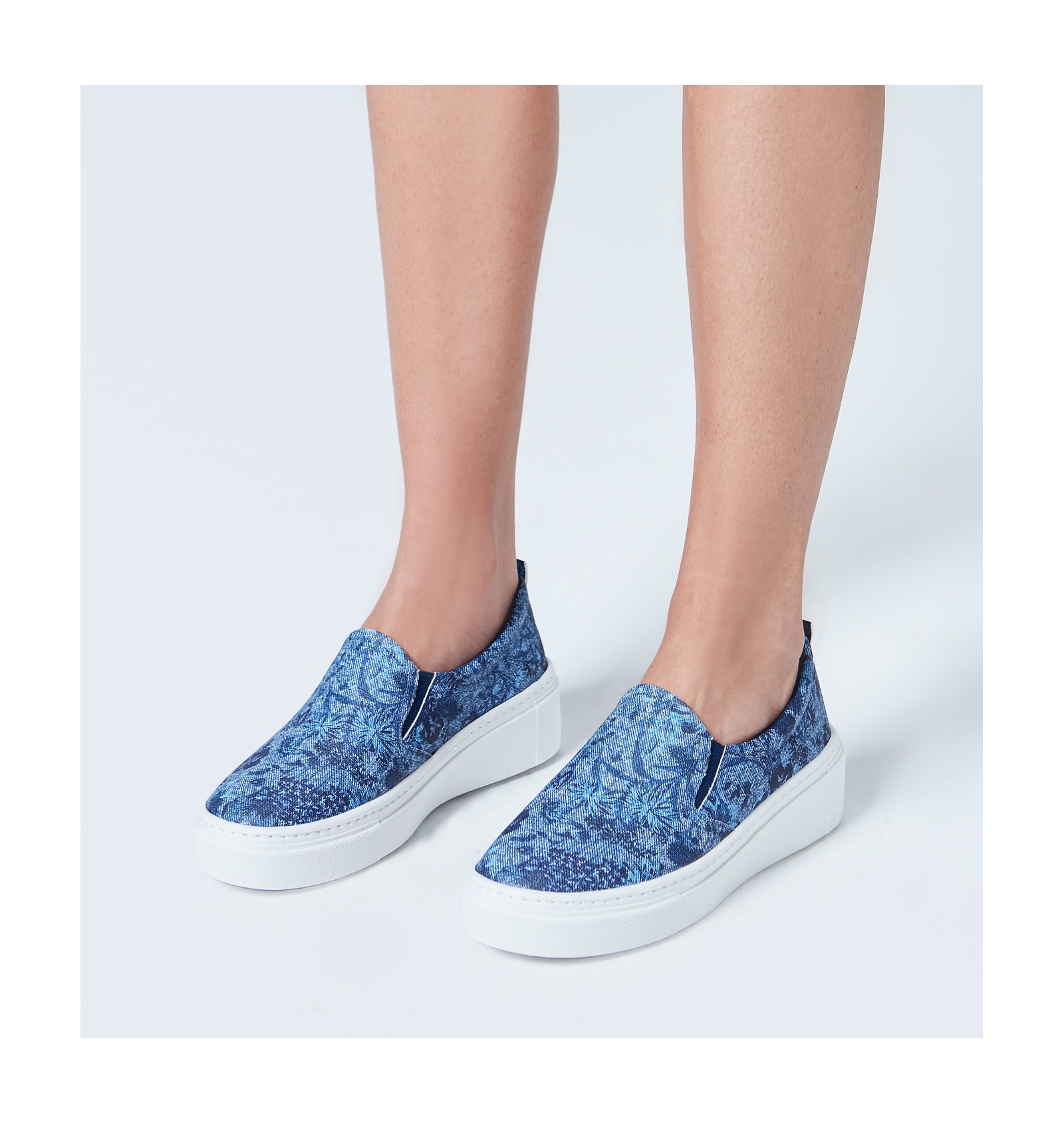Slip On Jeans Floral