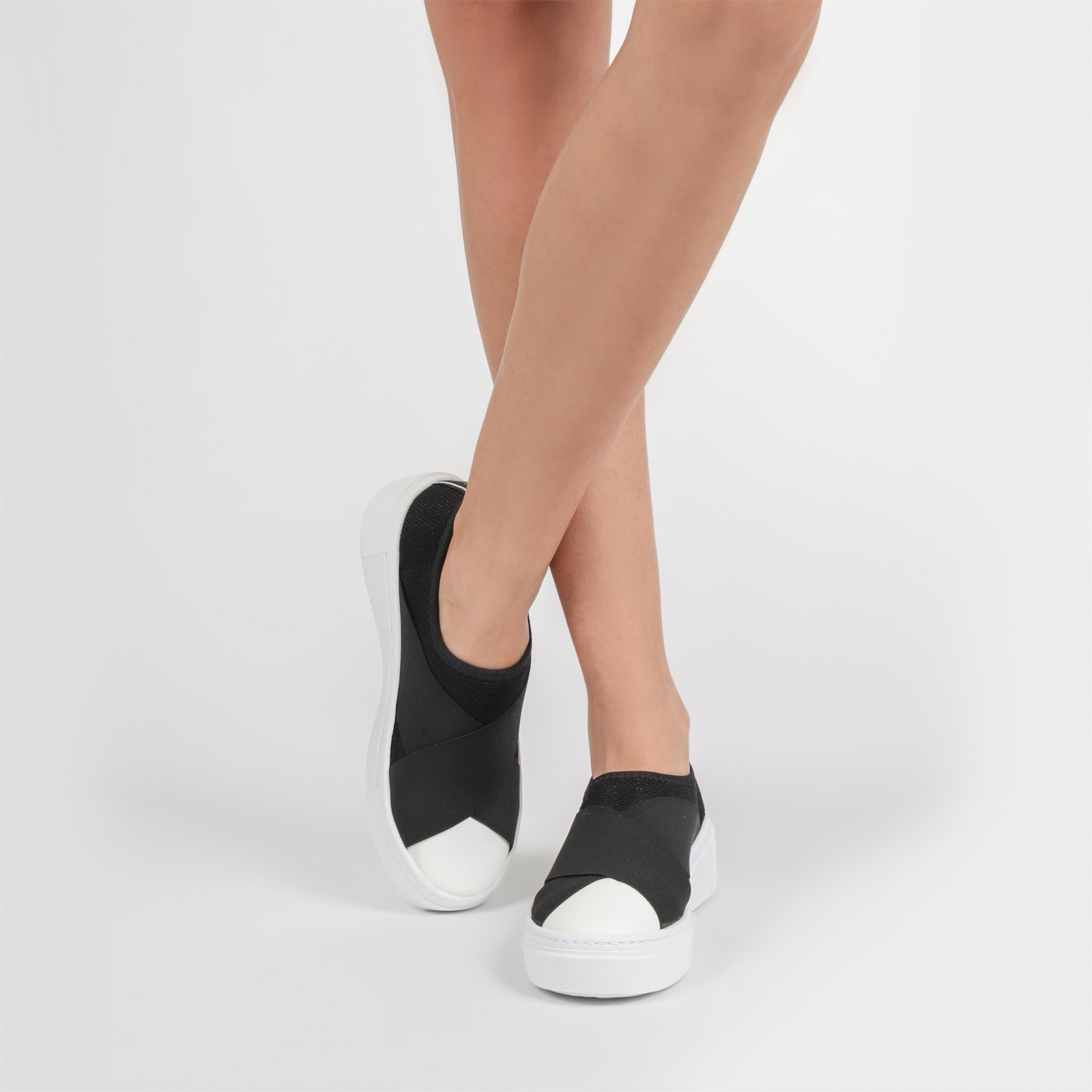 Slip On Knit Preto