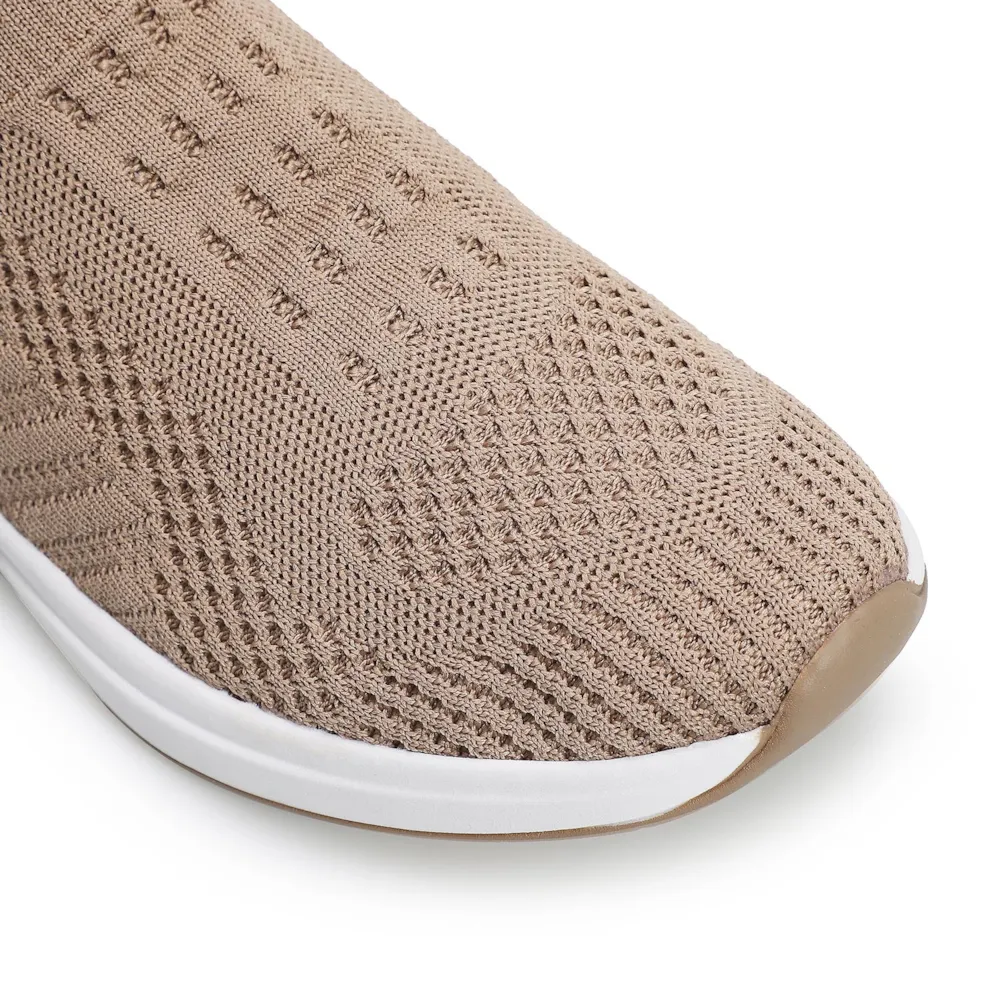 Slip On Malha Knit Bege - imagem 6