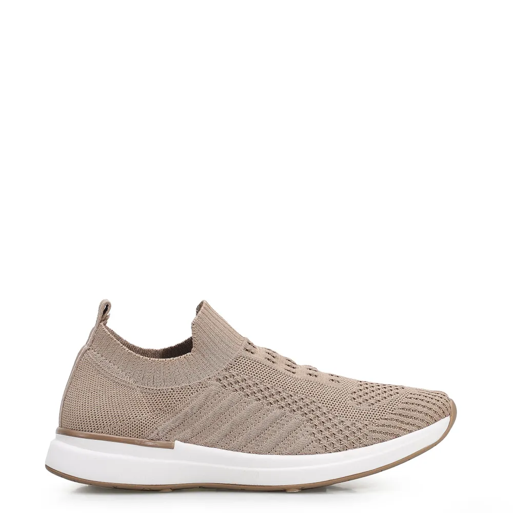 Slip On Malha Knit Bege - imagem 2