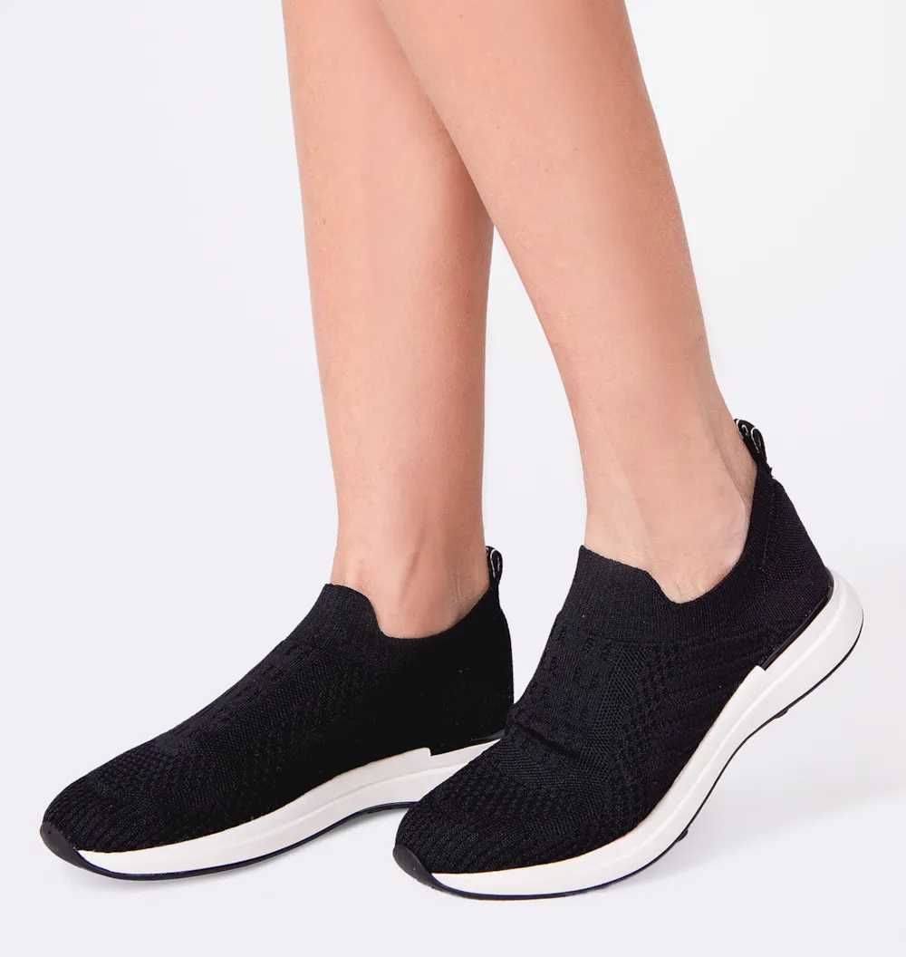 Slip On Malha Knit Preto - imagem 2