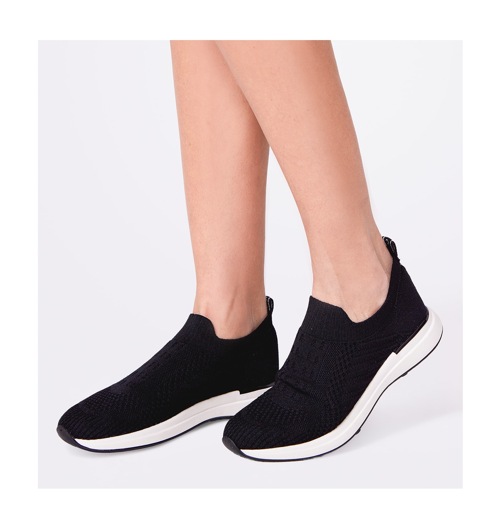 Slip On Malha Knit Preto