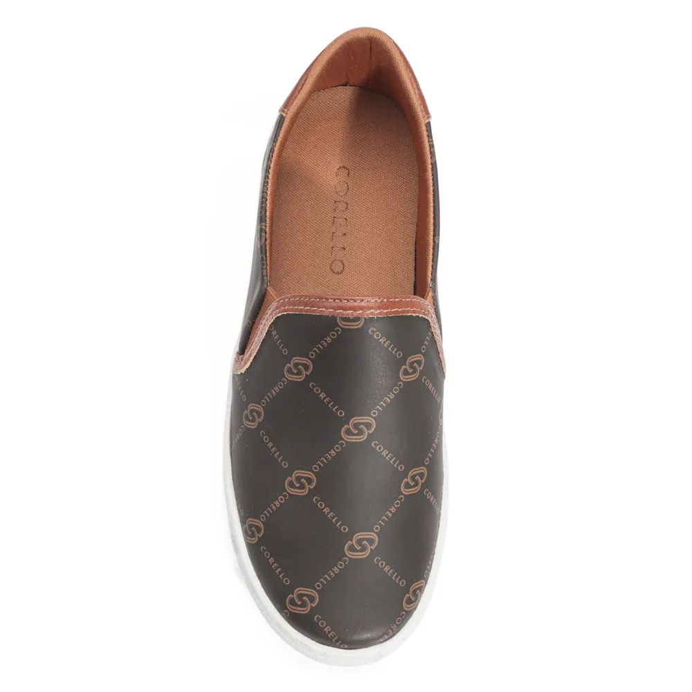 Slip On Monograma/Couro Marrom - imagem 6