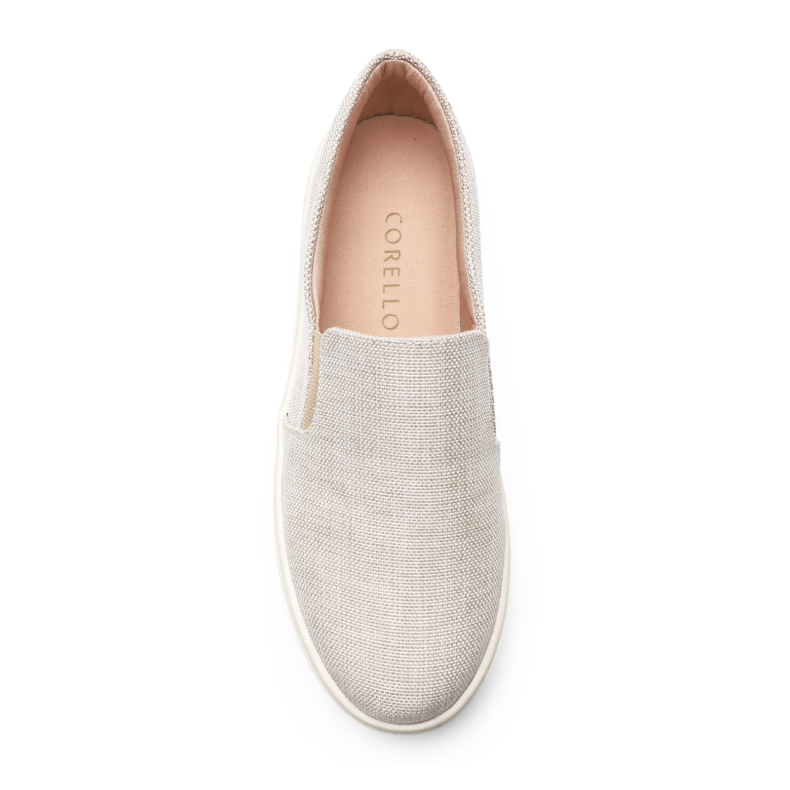 Slip On Tecido Bege