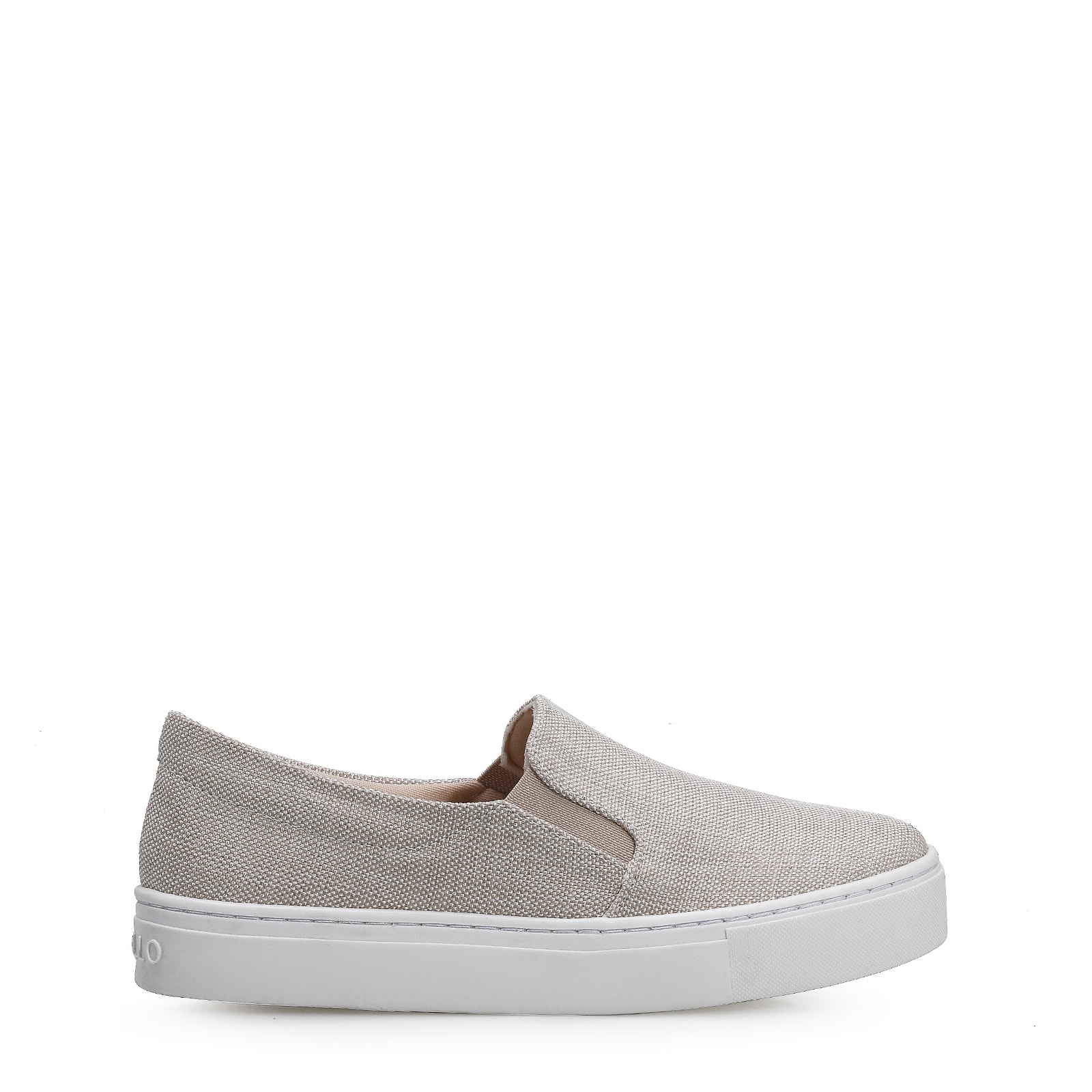 Slip On Tecido Cru/Branco