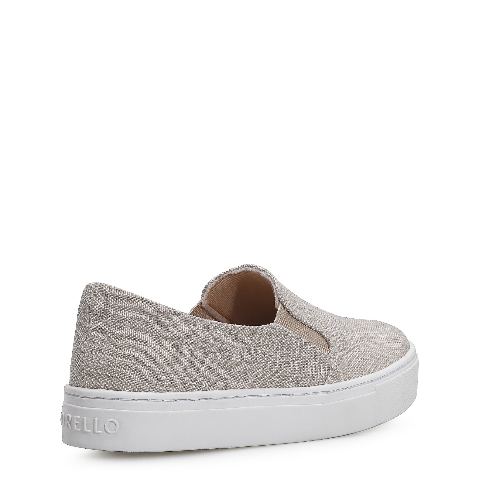 Slip On Tecido Cru/Branco