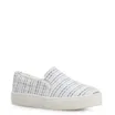 Slip On Tecido/Trama Tricolor Azul - imagem 1