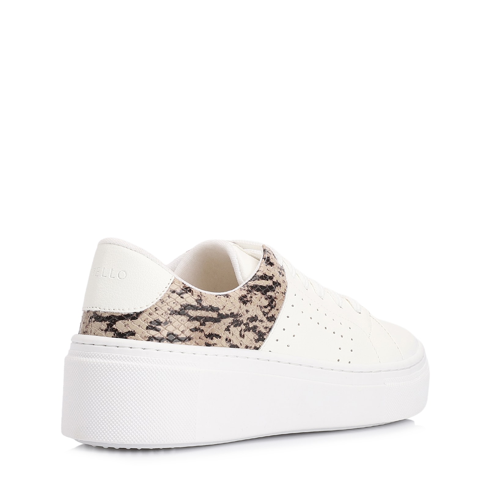Tênis Alt Branco/Alt Python Bege/Preto