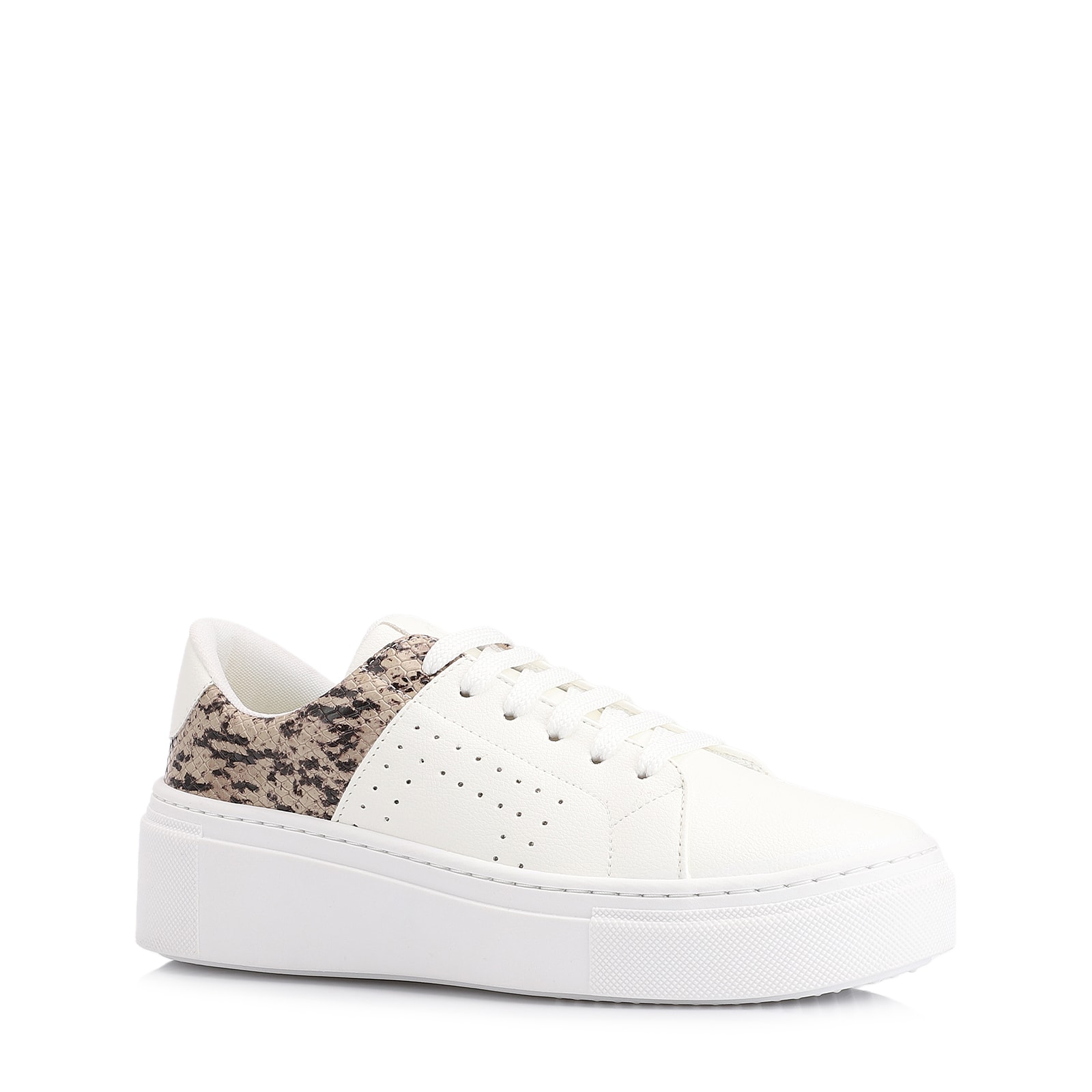 Tênis Alt Branco/Alt Python Bege/Preto