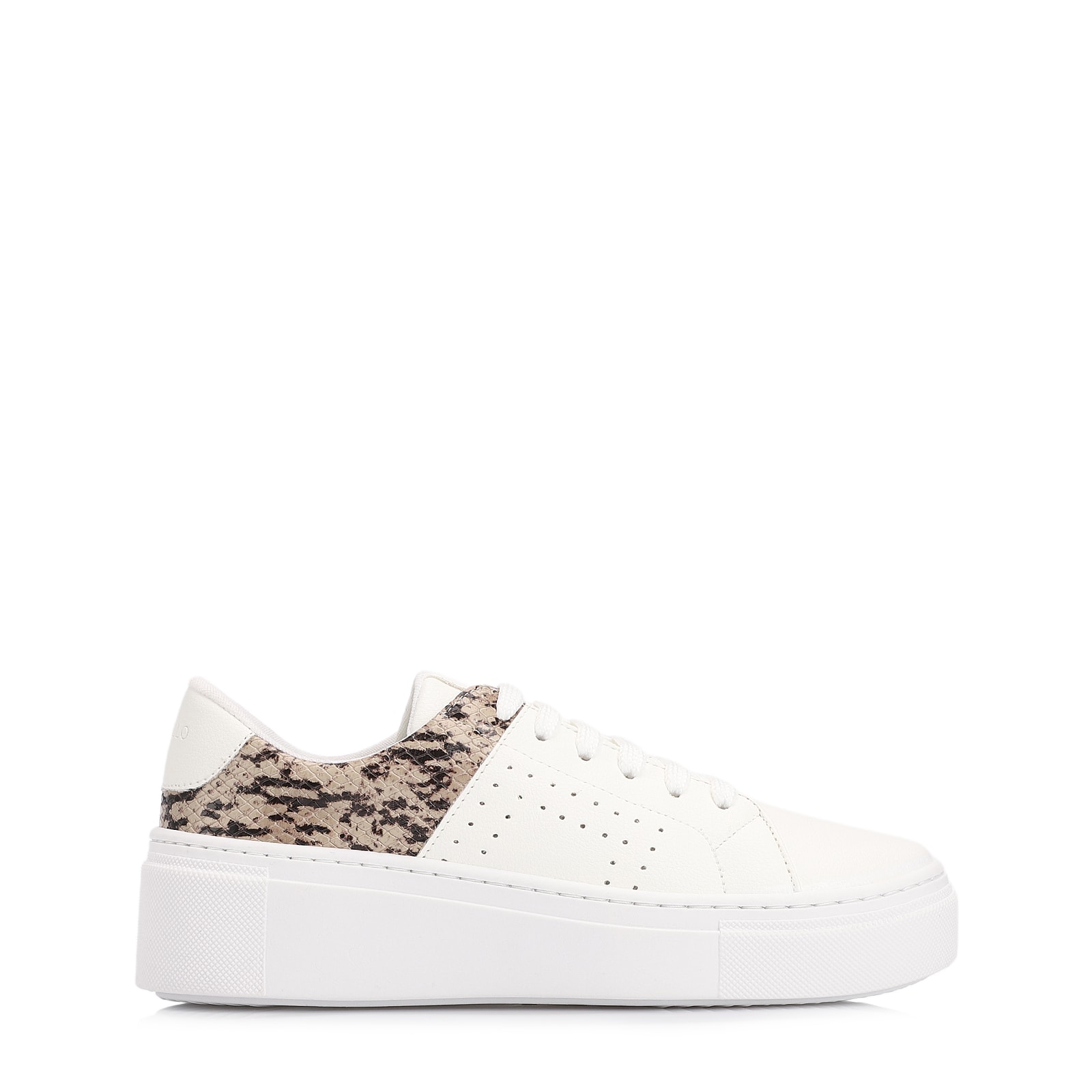 Tênis Alt Branco/Alt Python Bege/Preto