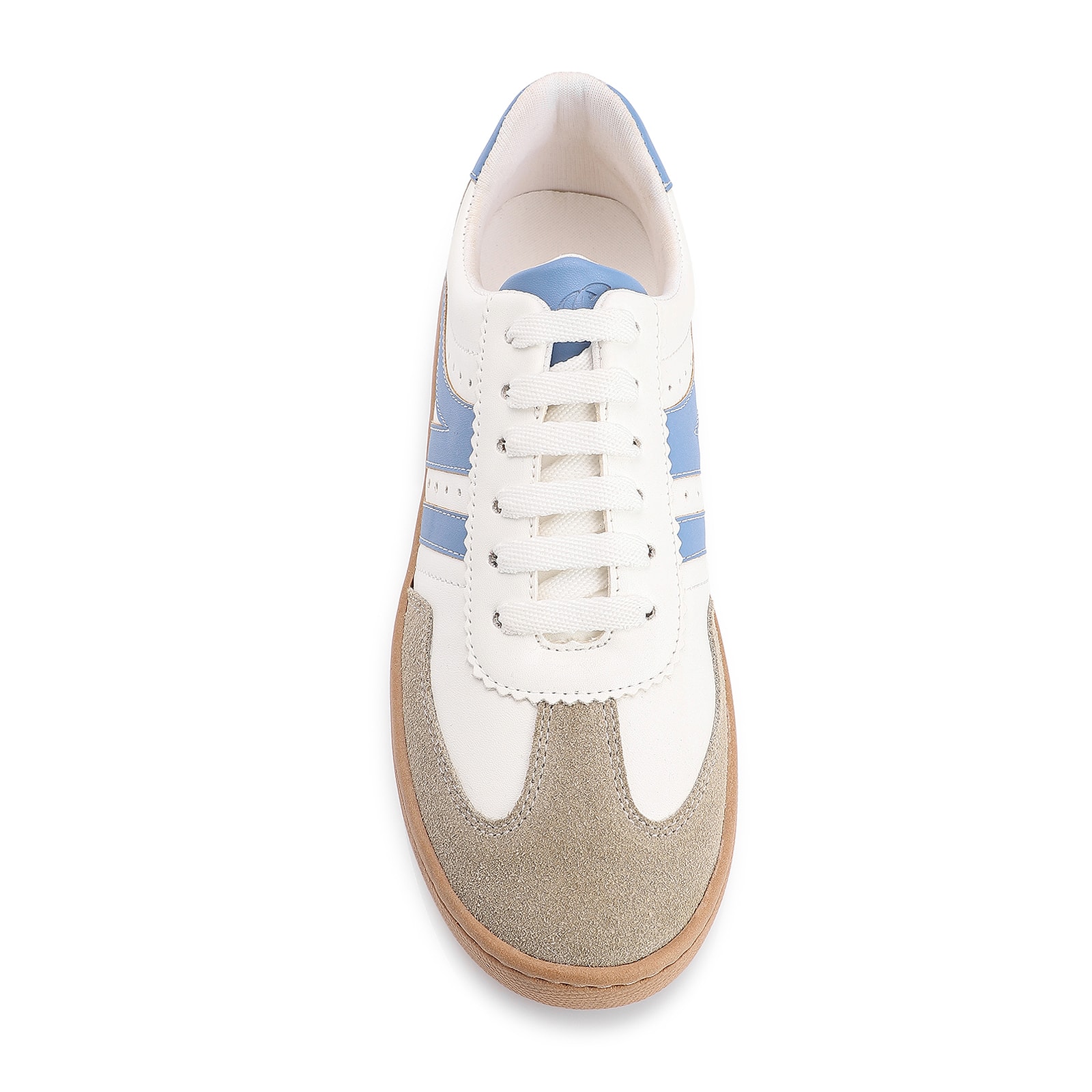 Tênis Alt Branco/Azul/Camurça Cinza