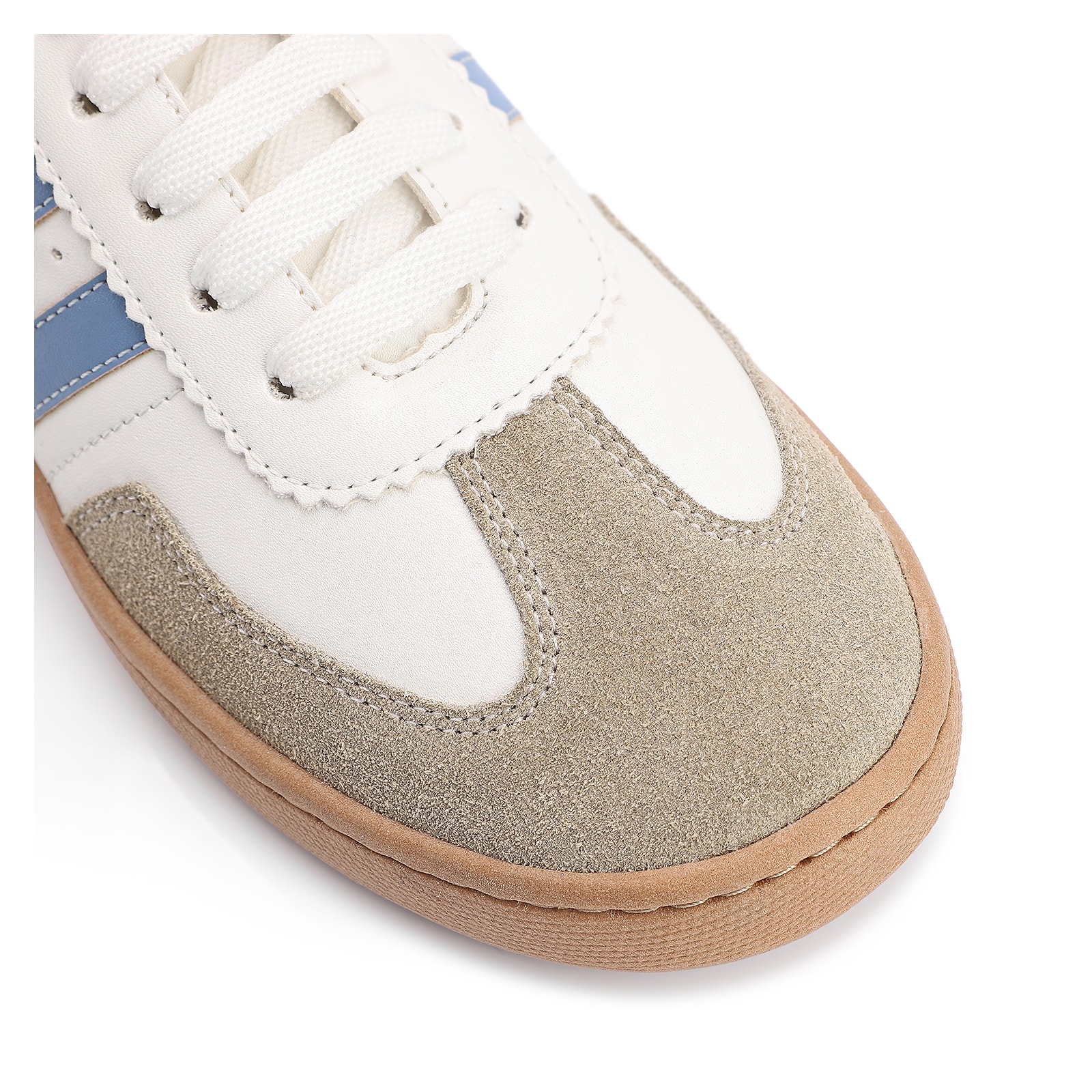 Tênis Alt Branco/Azul/Camurça Cinza