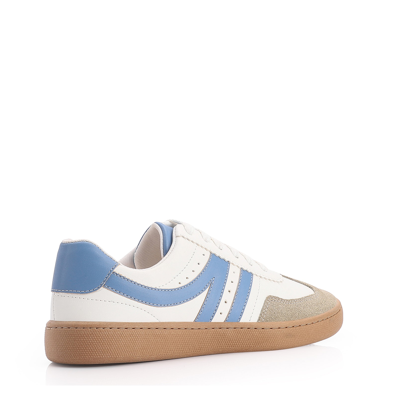 Tênis Alt Branco/Azul/Camurça Cinza